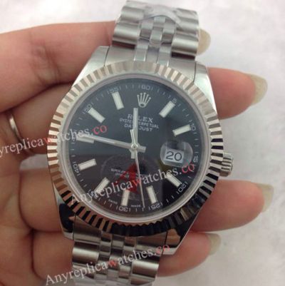 Fake Rolex Datejust II Watch Black Dial DJII 41mm Watch